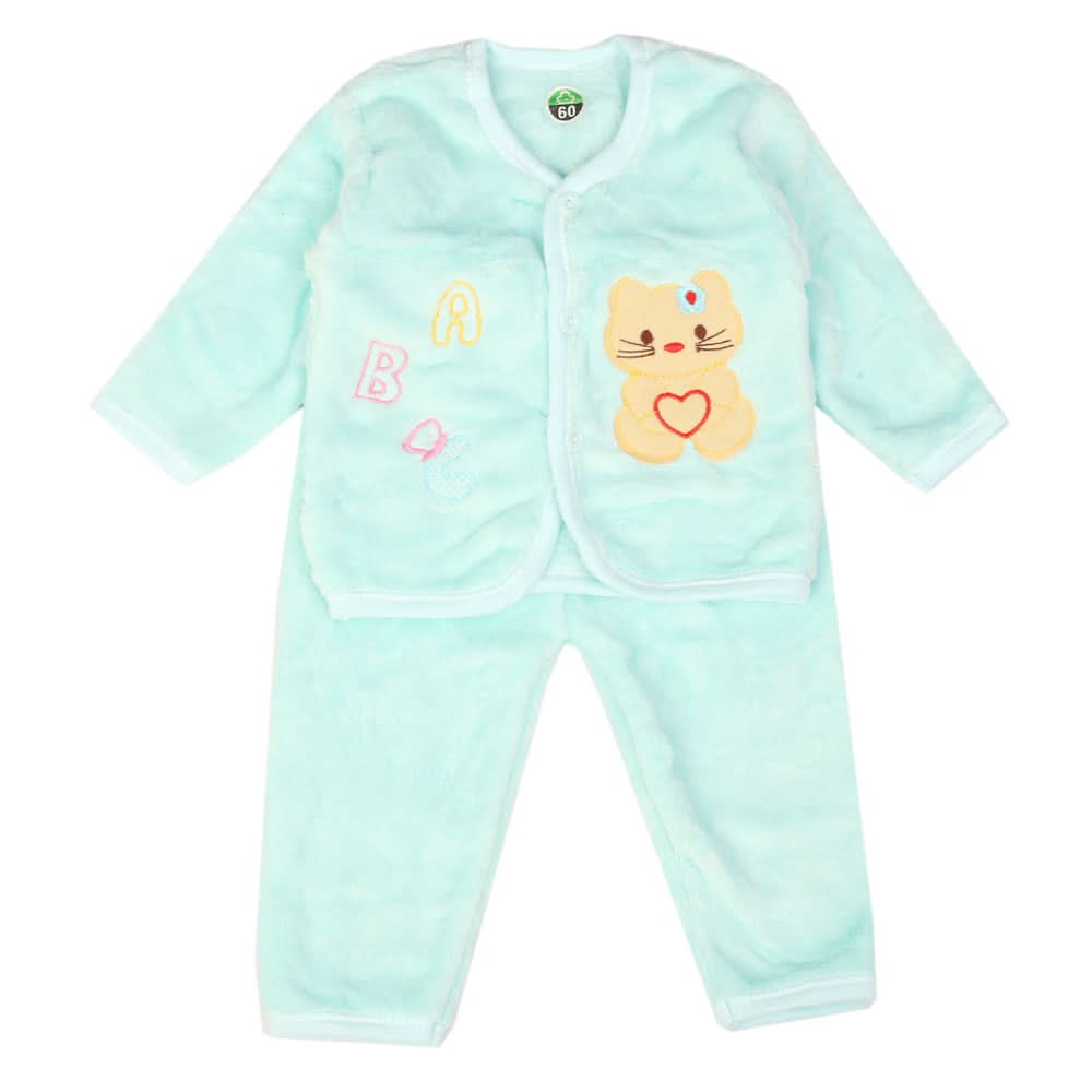 Newborn Boys Full Sleeves Suit - Cyan, Newborn Boys Sets & Suits, Chase Value, Chase Value