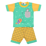 Boys Half Sleeves Suit 4549 - Green, Kids, Boys Sets And Suits, Chase Value, Chase Value