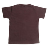 Boys Printed Half Sleeves T-Shirt 4748 - Dark Brown, Kids, Boys T-Shirts, Chase Value, Chase Value