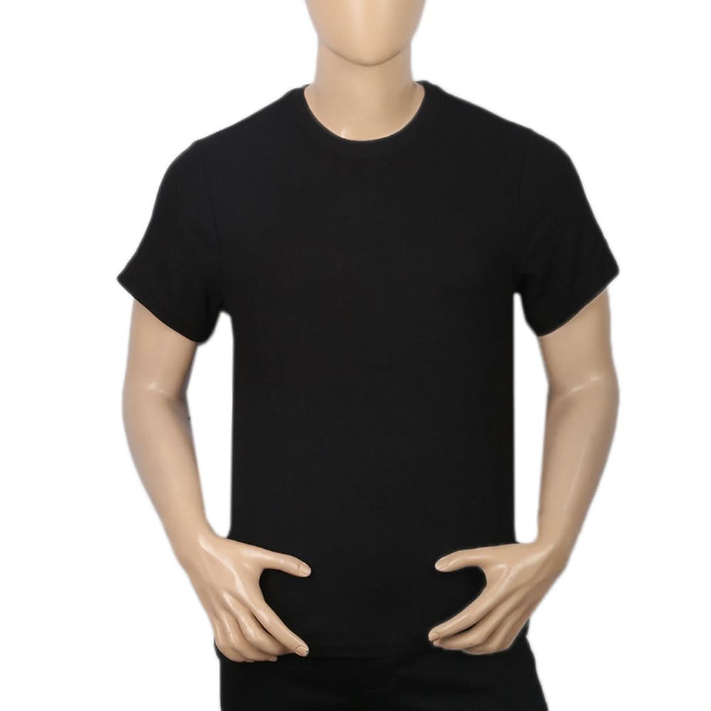 Men's Half Sleeves T-Shirt - Black, Men, T-Shirts And Polos, Chase Value, Chase Value