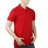 Men's Half Sleeves Polo T-Shirt - Red, Men, T-Shirts And Polos, Chase Value, Chase Value