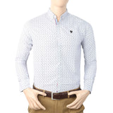 Men's Printed Casual Shirt - White, Men, Shirts, Chase Value, Chase Value