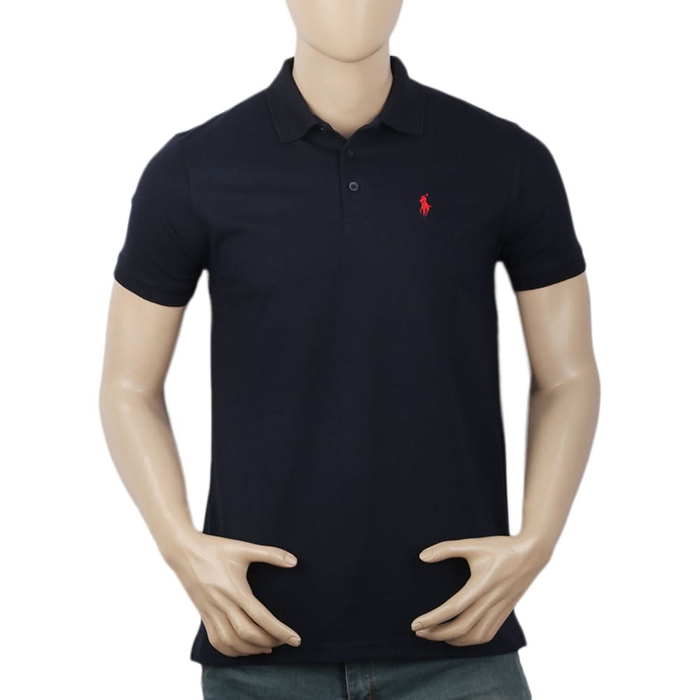 Men's Half Sleeves Polo T-Shirt - Navy Blue, Men, T-Shirts And Polos, Chase Value, Chase Value