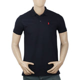 Men's Half Sleeves Polo T-Shirt - Navy Blue, Men, T-Shirts And Polos, Chase Value, Chase Value