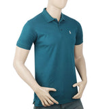 Men's Half Sleeves Polo T-Shirt - Steel Green, Men, T-Shirts And Polos, Chase Value, Chase Value