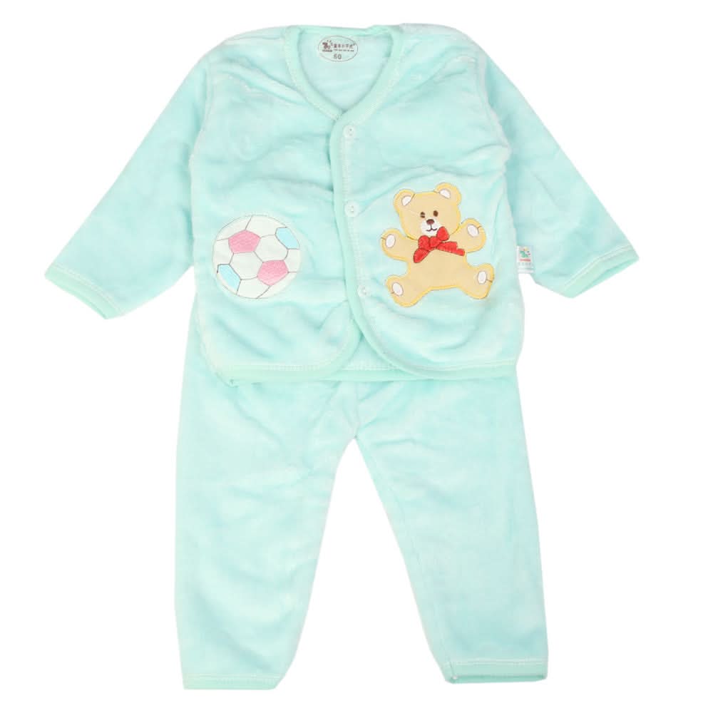 Newborn Boys Full Sleeves Suit - Cyan, Newborn Boys Sets & Suits, Chase Value, Chase Value