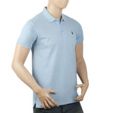 Men's Half Sleeves Polo T-Shirt - Light Blue, Men, T-Shirts And Polos, Chase Value, Chase Value