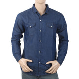 Men's Casual Denim Shirt - Blue, Men, Shirts, Chase Value, Chase Value