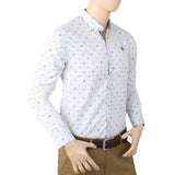 Men's Printed Casual Shirt - White, Men, Shirts, Chase Value, Chase Value
