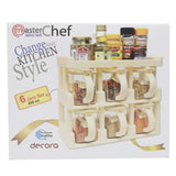 Master Chef Spice Rack 7 Jars Set 450ml - Fawn, Home & Lifestyle, Storage Boxes, Chase Value, Chase Value