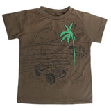 Boys Printed Half Sleeves T-Shirt 4742 - Dark Green, Kids, Boys T-Shirts, Chase Value, Chase Value