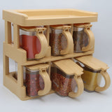 Master Chief Spice Rack 6 Jars Set 450ml - Beige, Home & Lifestyle, Storage Boxes, Chase Value, Chase Value