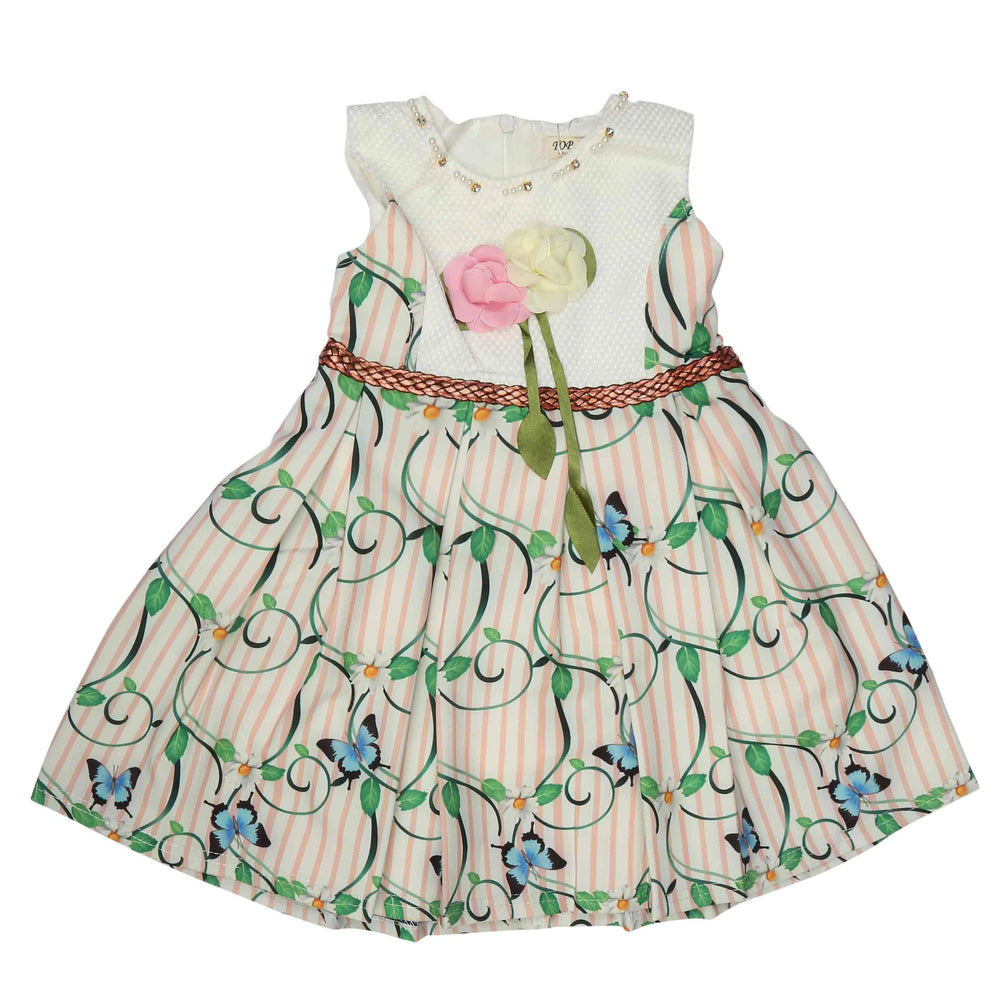 Girls Fancy Frock - Peach, Kids, Girls Frocks, Chase Value, Chase Value