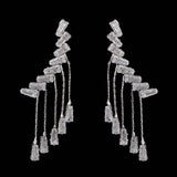 Women's Zircon Earring - Silver, Women, Earrings & Tops, Chase Value, Chase Value
