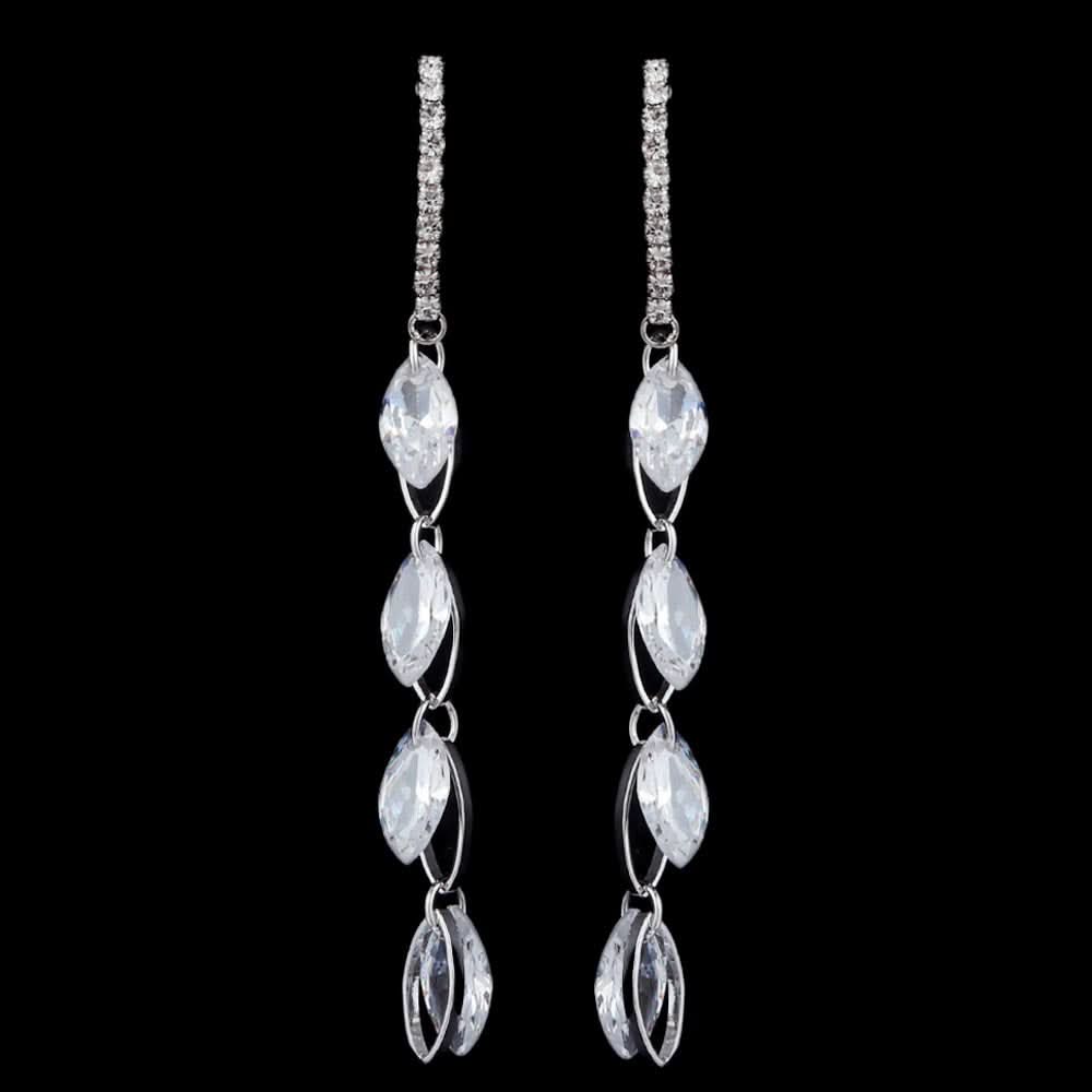 Women's Zircon Earring - Silver, Women, Earrings & Tops, Chase Value, Chase Value