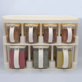 Master Chef Spice Rack 7 Jars Set 450ml - Beige, Home & Lifestyle, Storage Boxes, Chase Value, Chase Value