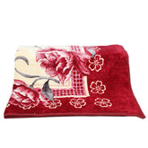 Blanket Harmony 2 PLY Single Bed - Maroon, Home & Lifestyle, Blanket, Chase Value, Chase Value