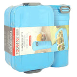 Homeo Lunch Box With Water Bottle (6702) - Blue, Kids, Tiffin Boxes And Bottles, Chase Value, Chase Value
