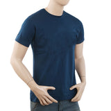 Men's Half Sleeves Printed T-Shirt - Steel Blue, Men, T-Shirts And Polos, Chase Value, Chase Value