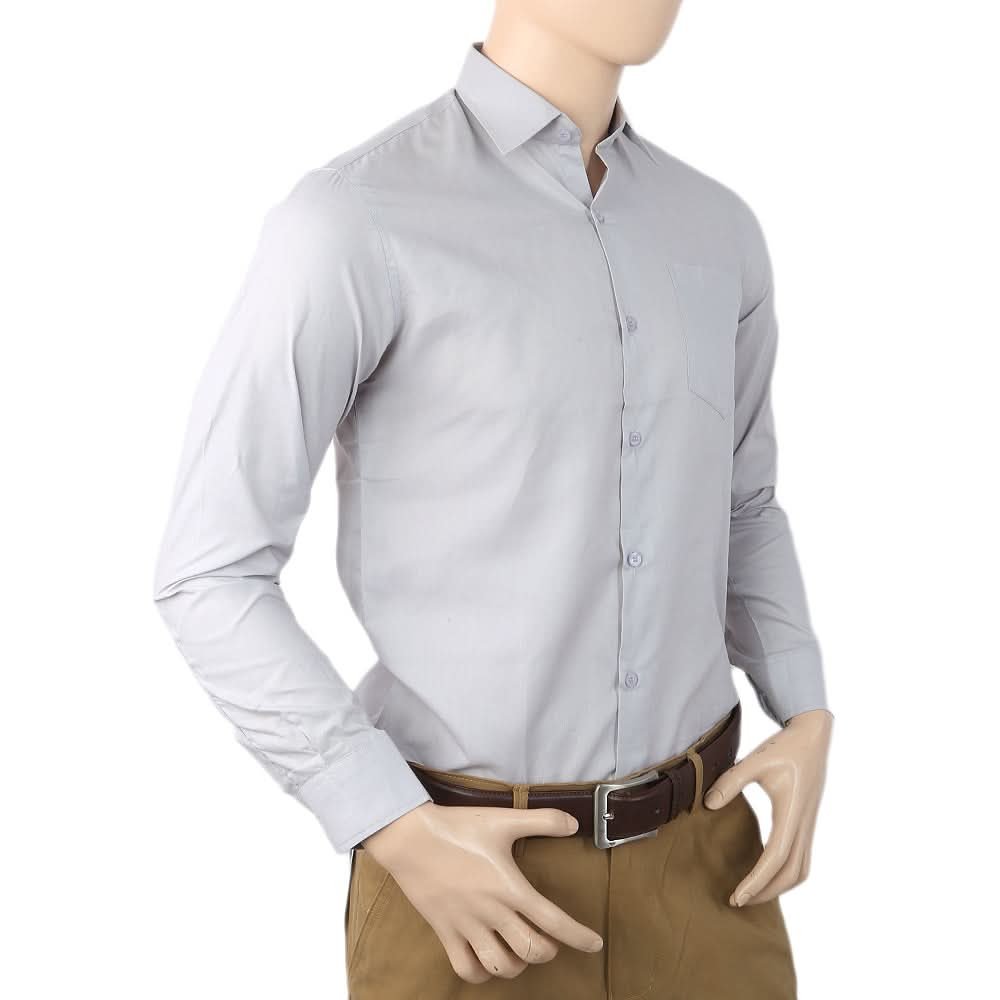 Men's Formal Shirt - Light Grey, Men, Shirts, Chase Value, Chase Value