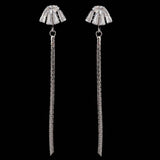 Women's Zircon Earring - Silver, Women, Earrings & Tops, Chase Value, Chase Value