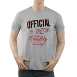 Men's Half Sleeves Printed T-Shirt - Light Grey, Men, T-Shirts And Polos, Chase Value, Chase Value