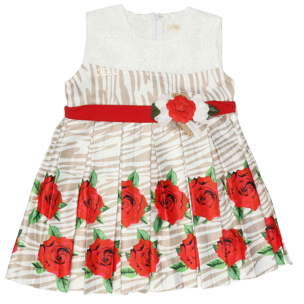 Girls Fancy Frock - Brown, Kids, Girls Frocks, Chase Value, Chase Value
