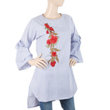 Women's Embroidered Kurti - Blue, Women, Ready Kurtis, Chase Value, Chase Value