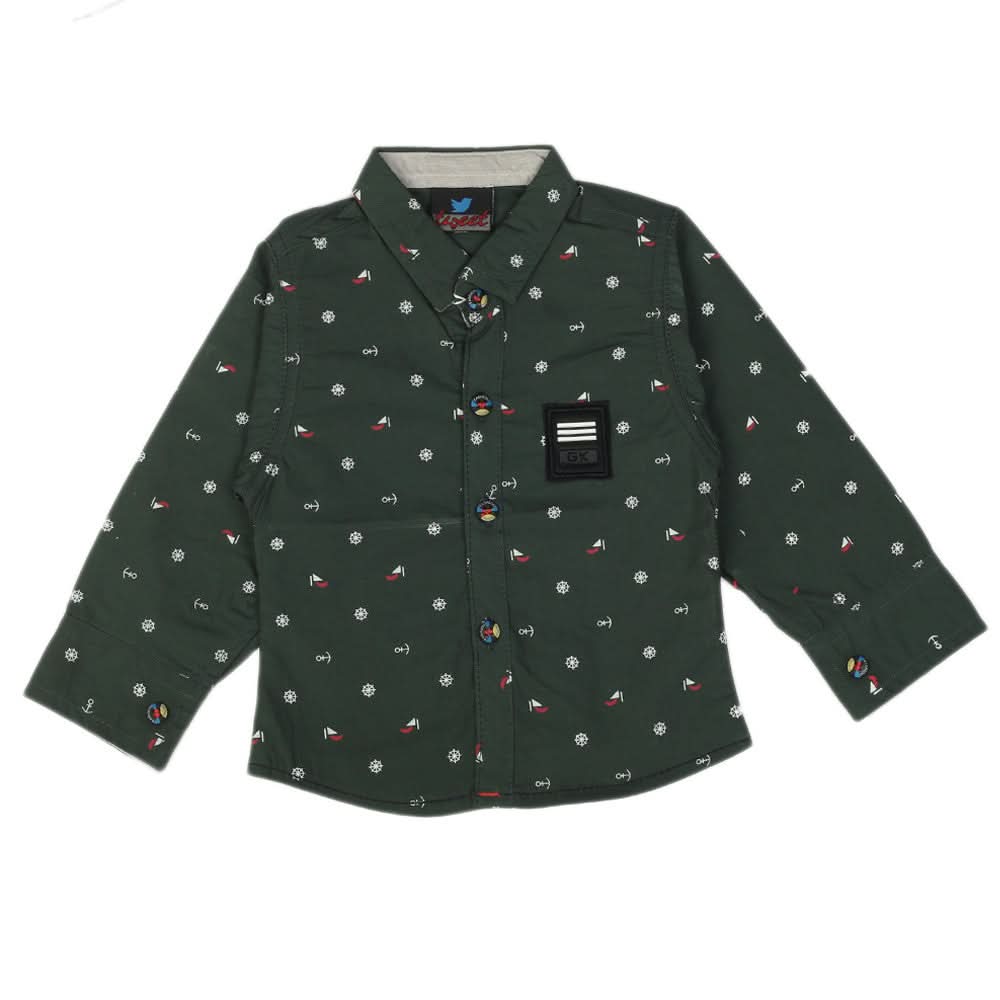 Newborn Boys Full Sleeves Shirt - Multi, Newborn Boys Shirts & T-Shirts, Chase Value, Chase Value