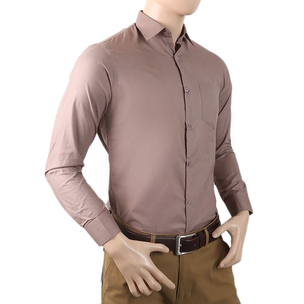 Men's Formal Shirt - Brown, Men, Shirts, Chase Value, Chase Value