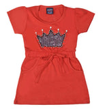 Girls H/S long T-shirt-Rust, Kids, Girls T-Shirts, Chase Value, Chase Value