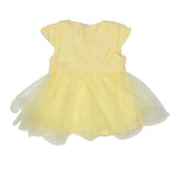 Newborn Girls Fancy Half Sleeves Net Frock - Yellow, Kids, NB Girls Frocks, Chase Value, Chase Value