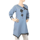 Women's Denim Kurti - Dark-Blue, Women, Ready Kurtis, Chase Value, Chase Value
