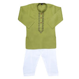 Boys Embroidered Kurta Shalwar Suit - Green, Kids, Boys Shalwar Kameez, Chase Value, Chase Value