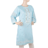 Women's Embroidered Kurti With Stone - Blue, Women, Ready Kurtis, Chase Value, Chase Value