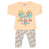Newborn Girls Full Sleeves Suit - Peach, Newborn Girls Sets & Suits, Chase Value, Chase Value