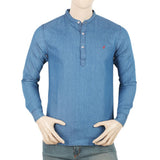Men's Casual Kurta Collor Shirt - Blue, Men, Shirts, Chase Value, Chase Value