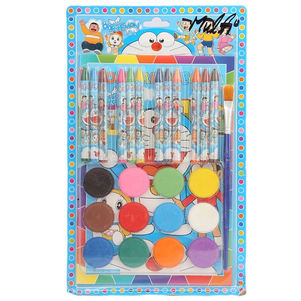 Coloring & Painting Set - Doremon, Kids, Colouring Tools, Chase Value, Chase Value