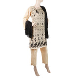 Women's Embroidered 3 Pcs Cotton Suit - Beige, Women, Shalwar Suits, Chase Value, Chase Value
