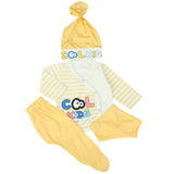Newborn Boys Full Sleeves Suit - Yellow, Newborn Boys Sets & Suits, Chase Value, Chase Value
