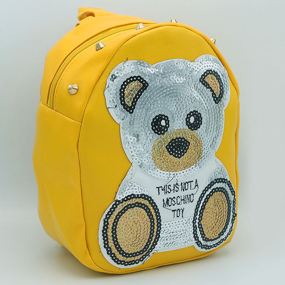 Girls Backpack 7572B - Yellow, Kids, School And Laptop Bags, Chase Value, Chase Value