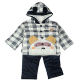 Newborn Girls Full Sleeves Suit - Grey, Newborn Girls Sets & Suits, Chase Value, Chase Value