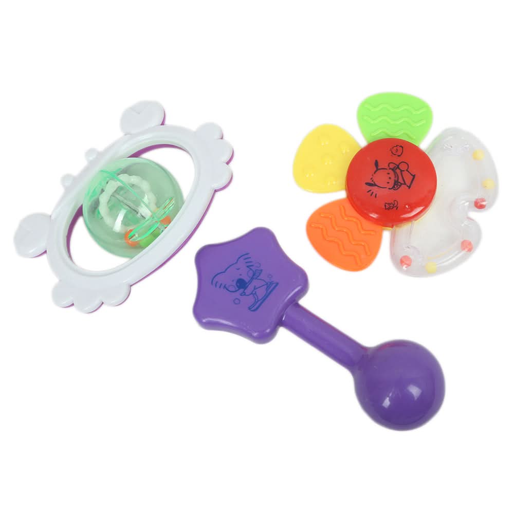 Baby Rattle,3Pcs/Wb Flat Pack 326-50, Kids, New Born Rattles And Toys, Chase Value, Chase Value