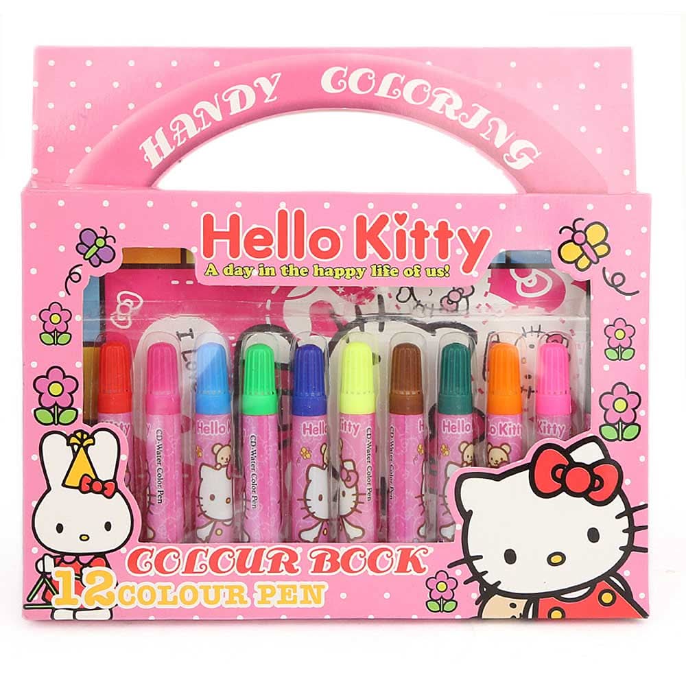 Hello Kitty Marker Set 12 Pcs, Kids, Pencil Boxes And Stationery Sets, Chase Value, Chase Value