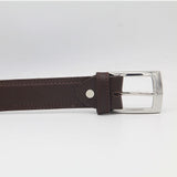 Men's Leather D-Stitch Belt - Brown, Men, Belt, Chase Value, Chase Value