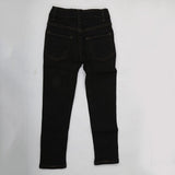 Girls Denim Pant Bottom Pearls - Black, Kids, Girls Pants And Capri, Chase Value, Chase Value