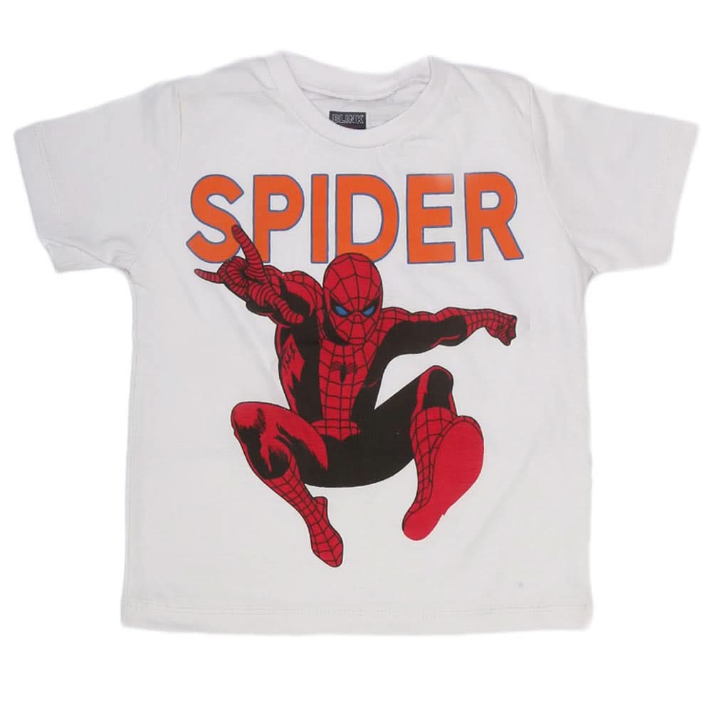 Boys Print T-Shirt - White, Kids, Boys T-Shirts, Chase Value, Chase Value