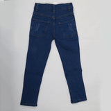 Girls Denim Pant Bottom Pearls - Blue, Kids, Girls Pants And Capri, Chase Value, Chase Value