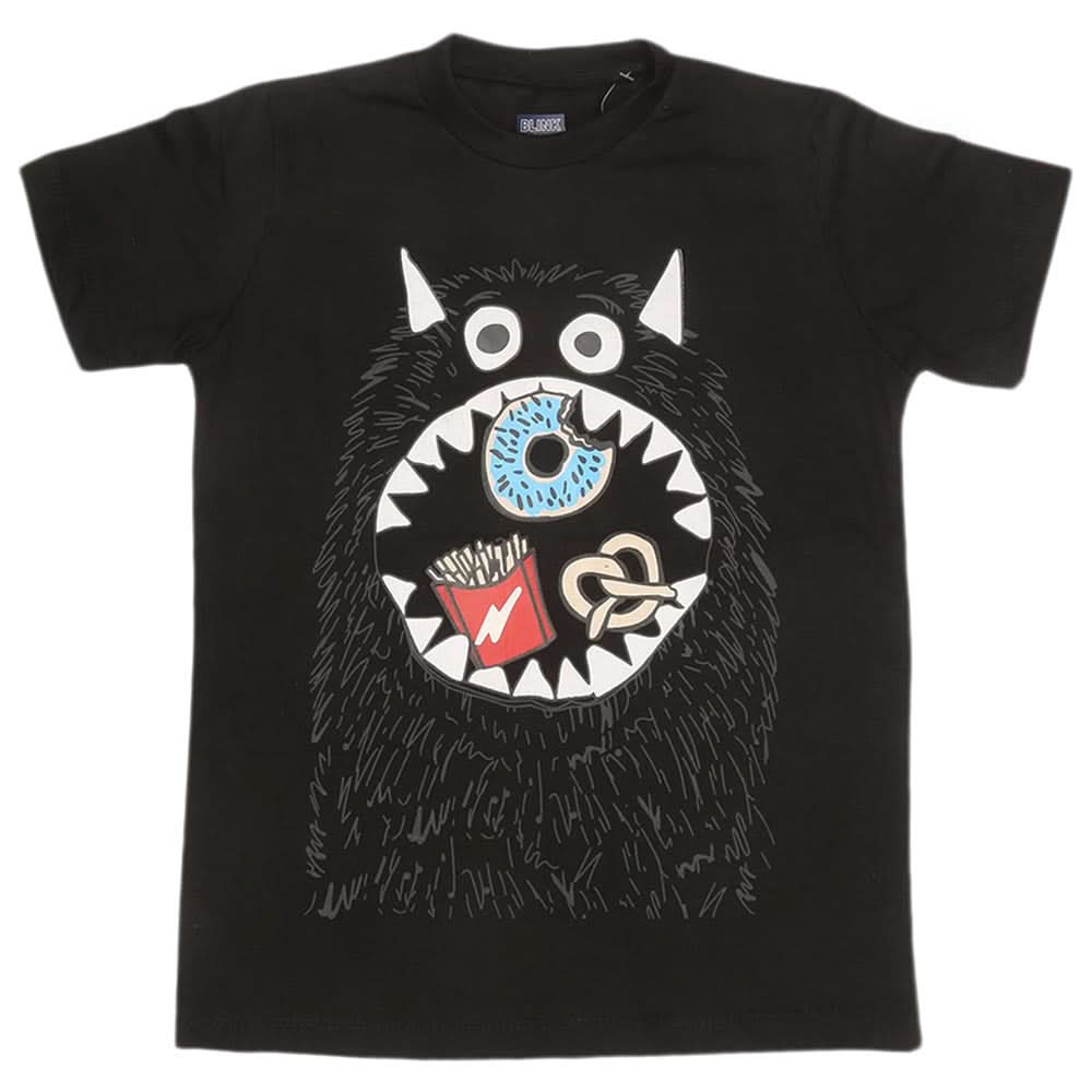 Boys Print T-Shirt - Black, Kids, Boys T-Shirts, Chase Value, Chase Value