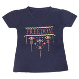 Girls Half Sleeves T-Shirt - Navy Blue, Kids, Girls T-Shirts, Chase Value, Chase Value